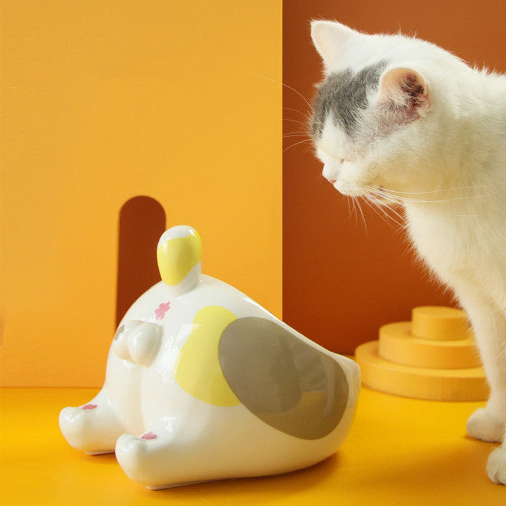 Elevate Your Pet's Dining Experience with Our Ceramic Elevated Pet Feeding Bowl Holder